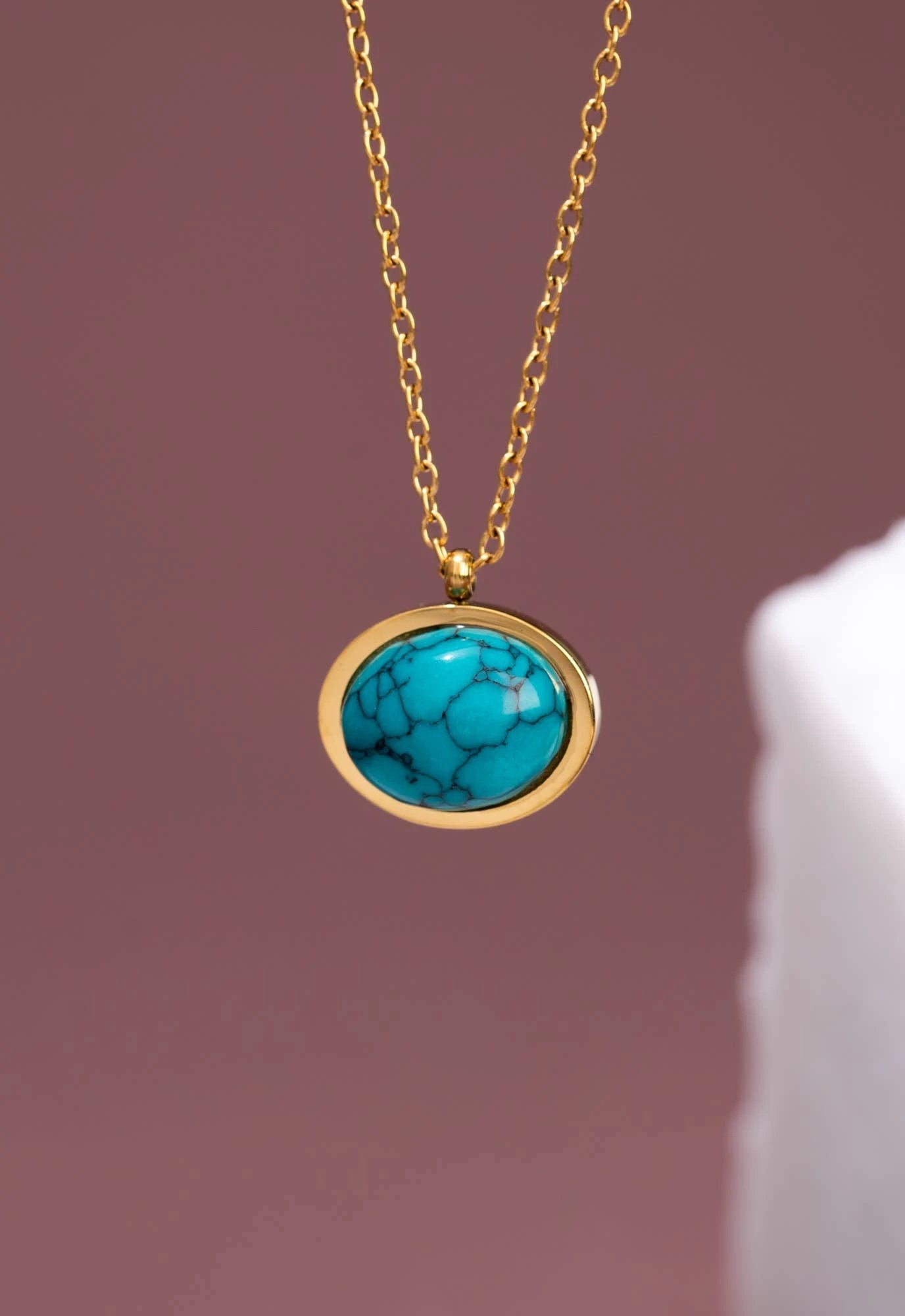 Hopeful Glow Necklace in Turquoise by Ethical Trade Co