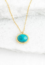 Hopeful Glow Necklace in Turquoise by Ethical Trade Co