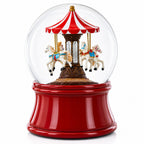 Horses Carousel Melody Spinning Musical Water Globe Snow Globes > Carousels La Vie Bien Horses Carousel Melody Spinning Musical Water Globe