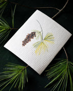 Hostess set of 3 | Pears, Tangerine, and Pinecone (Botanical artist Cara Cummings) Swedish Dishcloths La Vie Bien Hostess set of 3 | Pears, Tangerine, and Pinecone (Botanical artist Cara Cummings)