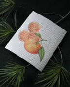 Hostess set of 3 | Pears, Tangerine, and Pinecone (Botanical artist Cara Cummings) Swedish Dishcloths La Vie Bien Hostess set of 3 | Pears, Tangerine, and Pinecone (Botanical artist Cara Cummings)