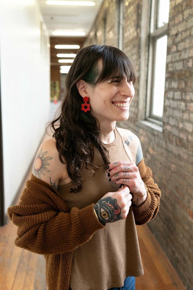 Hot Hippie Clay Earrings by Fair Anita
