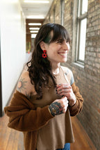 Hot Hippie Clay Earrings by Fair Anita