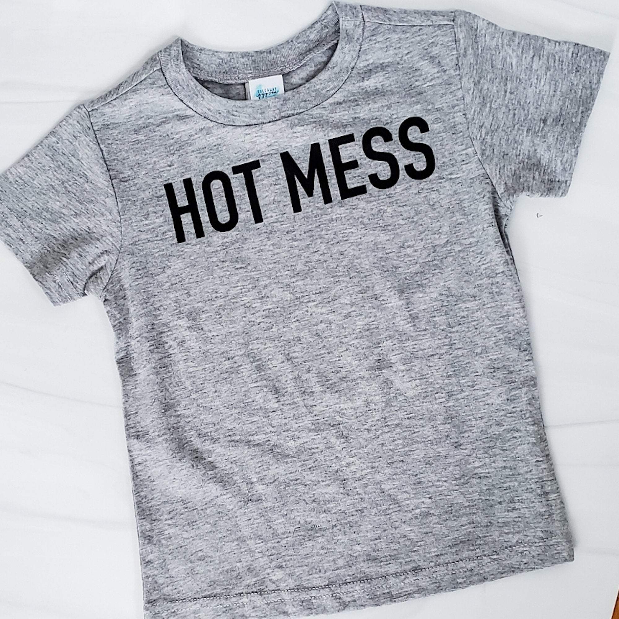 HOT MESS Toddler T-Shirt OR Baby Bodysuit Kids' Clothes La Vie Bien HOT MESS Toddler T-Shirt OR Baby Bodysuit
