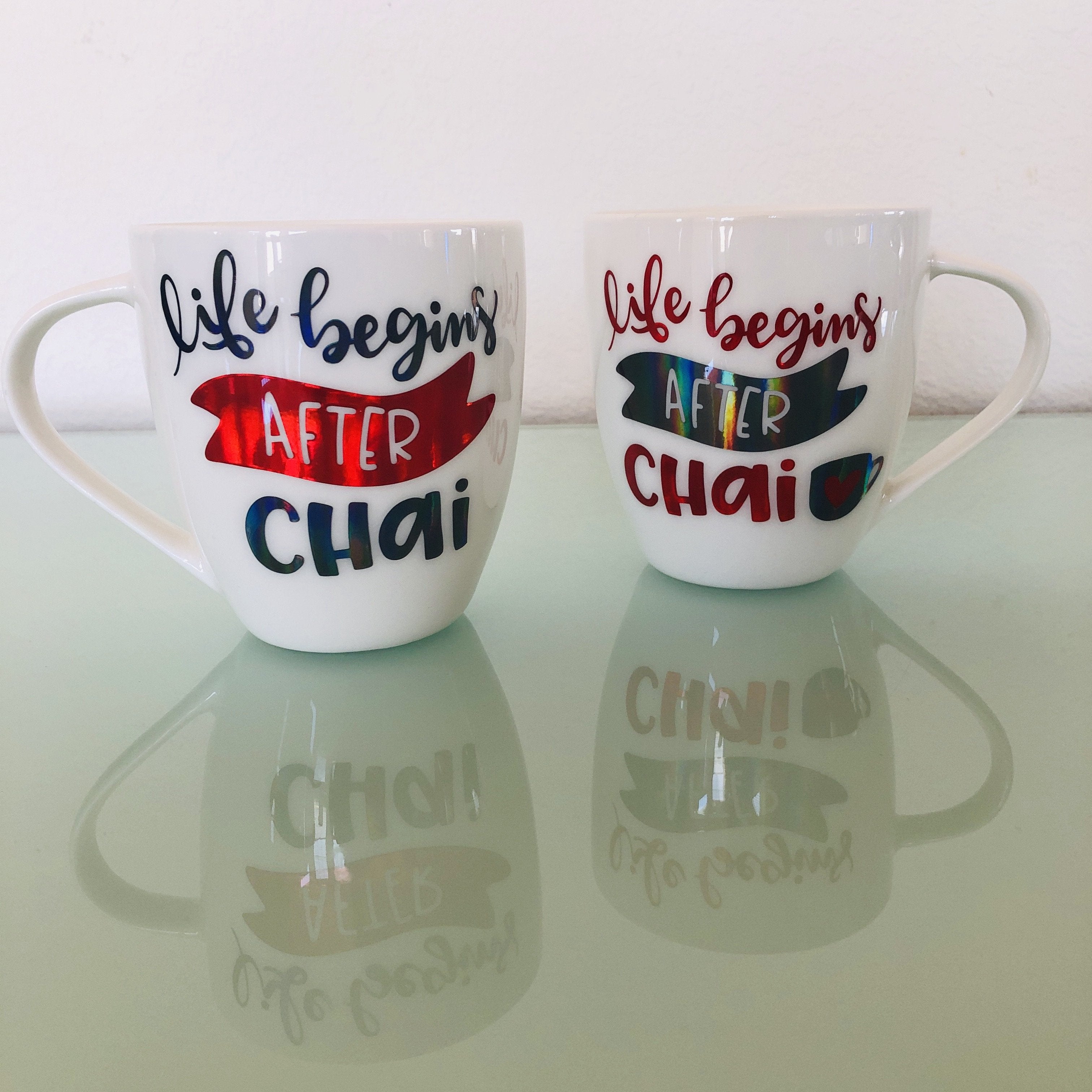 Life Begins After Chai Set of Mugs