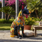 Huge Talavera Dog Statue | Colorful Mexican Ceramic Statue Talavera Statue La Vie Bien Huge Talavera Dog Statue | Colorful Mexican Ceramic Statue