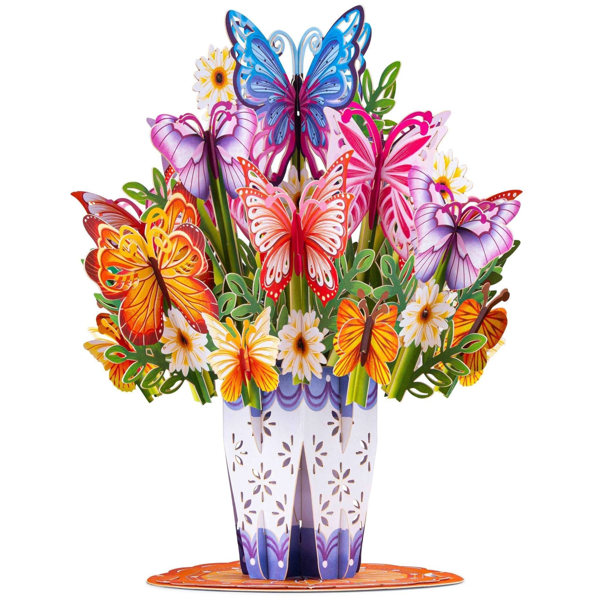 HugePop Butterfly Pop Up Card with Detachable Bouquet by Paper Love