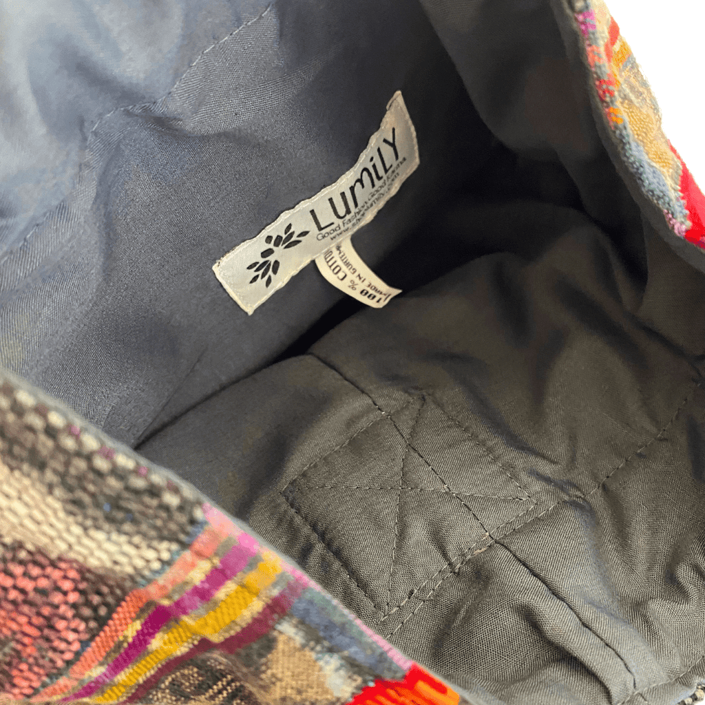 Huipil Embroidered Yoga Bag (Assorted) - Guatemala Bags La Vie Bien Huipil Embroidered Yoga Bag (Assorted) - Guatemala