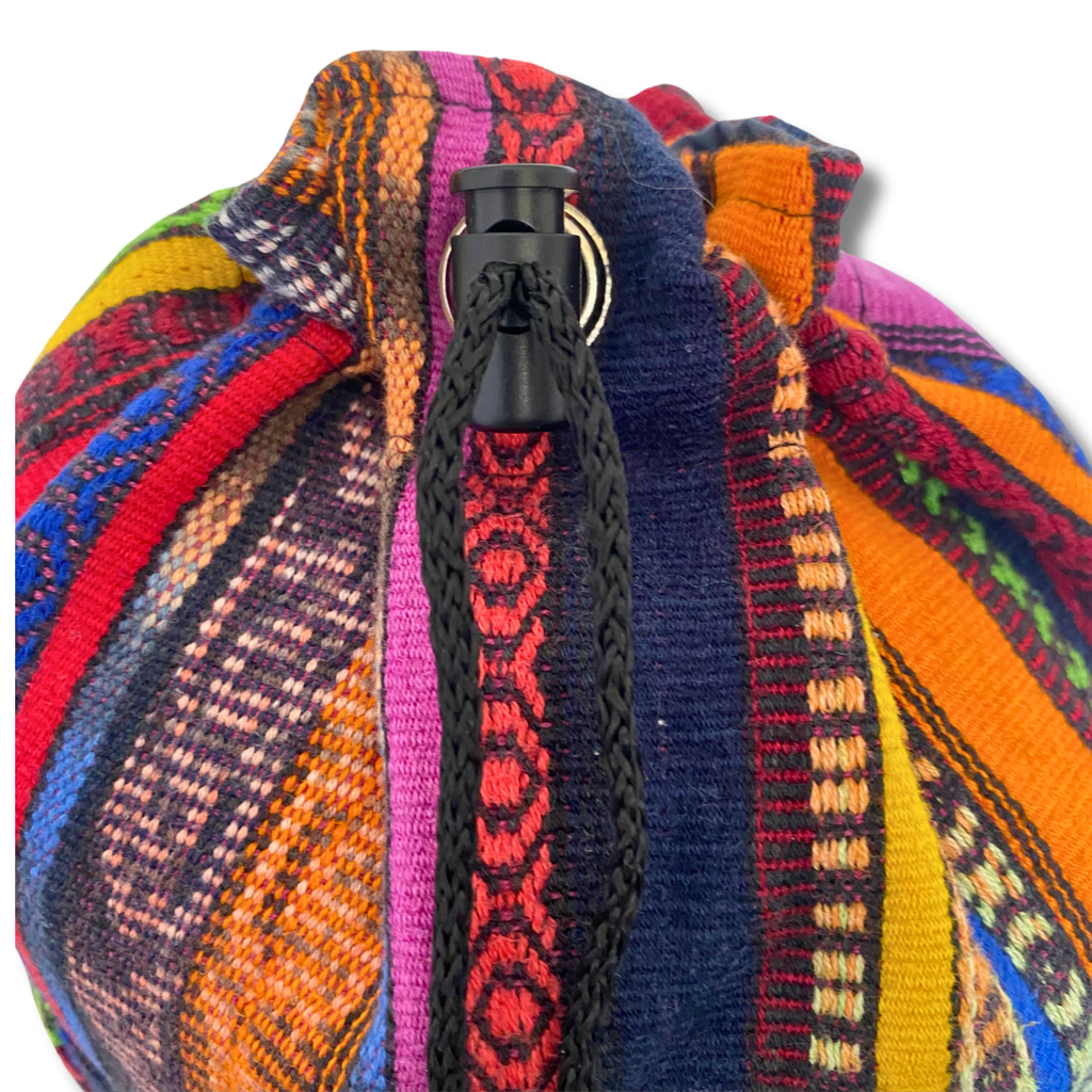 Huipil Embroidered Yoga Bag (Assorted) - Guatemala Bags La Vie Bien Huipil Embroidered Yoga Bag (Assorted) - Guatemala