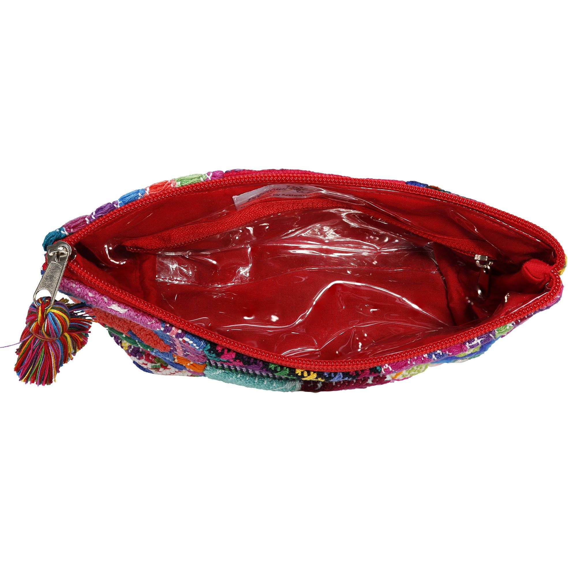 Huipil Patchwork Cosmetic Bag Cosmetic & Jewelry Bags La Vie Bien Huipil Patchwork Cosmetic Bag