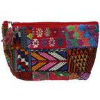 Huipil Patchwork Cosmetic Bag Cosmetic & Jewelry Bags La Vie Bien Huipil Patchwork Cosmetic Bag
