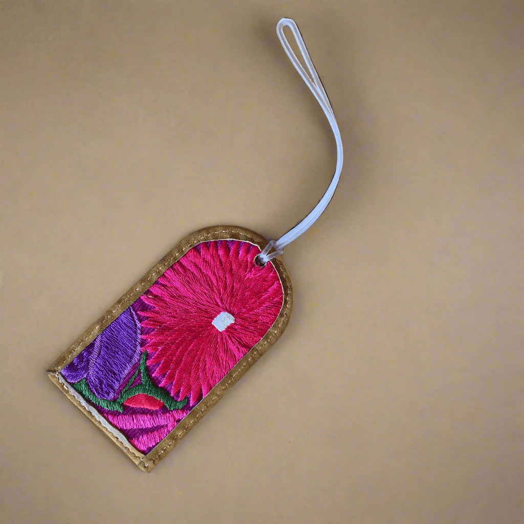 Huipil Up - cycled Textile Luggage Bag Tag - Guatemala Accessories La Vie Bien Huipil Up - cycled Textile Luggage Bag Tag - Guatemala
