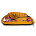 Huipil Upcycled Leather Crossbody Adjustable Strap Bag - Guatemala Bags La Vie Bien Huipil Upcycled Leather Crossbody Adjustable Strap Bag - Guatemala
