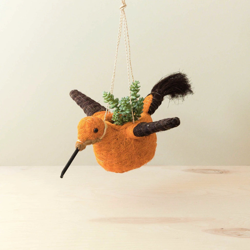 Hummingbird Planter - Coco Coir | LIKHA x Gilded Frond Clay + Textiles by LIKHÂ