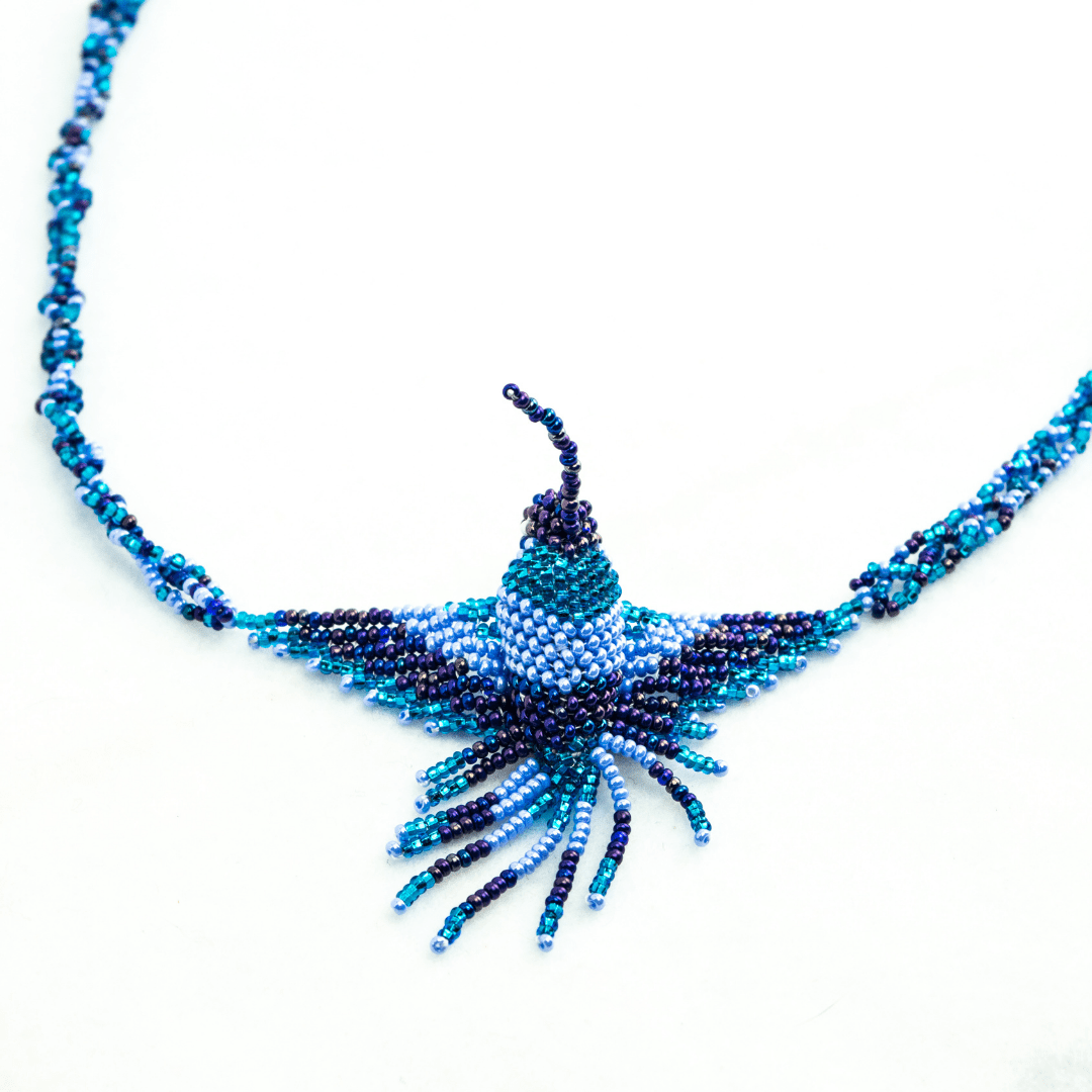 Hummingbird Seed Bead Necklace Assorted - Guatemala Jewelry La Vie Bien Hummingbird Seed Bead Necklace Assorted - Guatemala