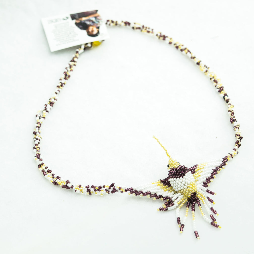 Hummingbird Seed Bead Necklace Assorted - Guatemala Jewelry La Vie Bien Hummingbird Seed Bead Necklace Assorted - Guatemala