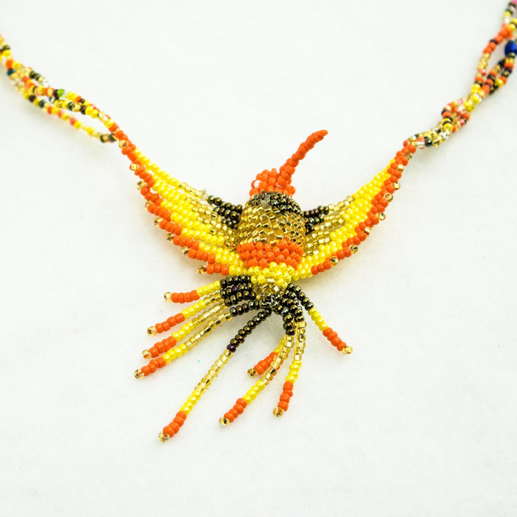 Hummingbird Seed Bead Necklace Assorted - Guatemala Jewelry La Vie Bien Hummingbird Seed Bead Necklace Assorted - Guatemala
