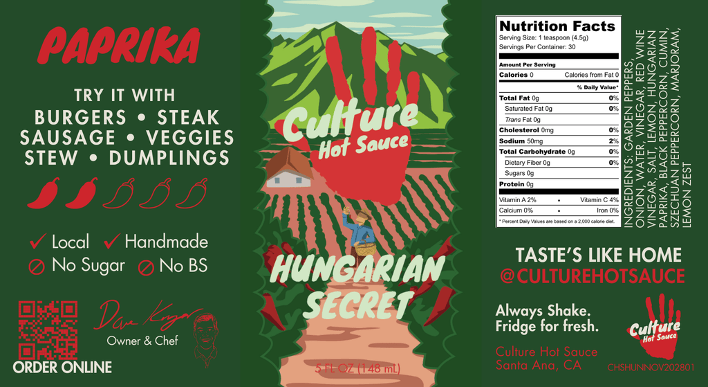 Hungarian Secret Hot Sauce La Vie Bien Hungarian Secret