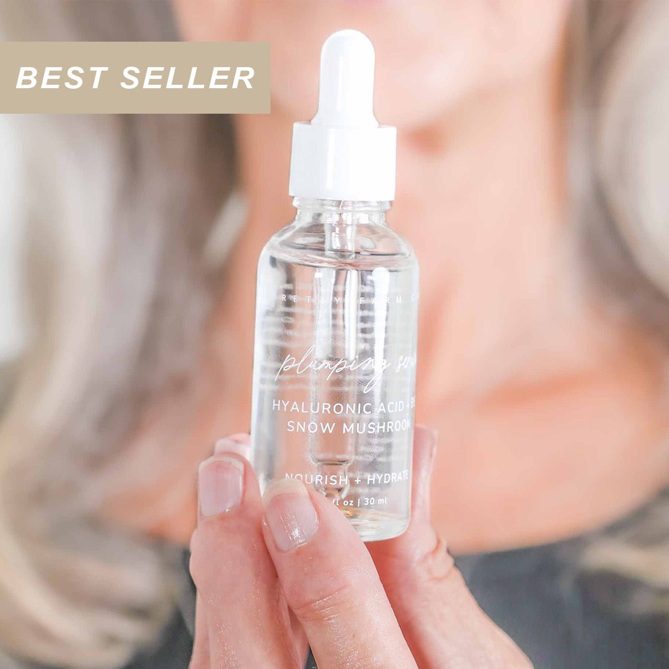 Hyaluronic Plumping Serum with Vitamin B5 + Snow Mushroom Face Serum La Vie Bien Hyaluronic Plumping Serum with Vitamin B5 + Snow Mushroom