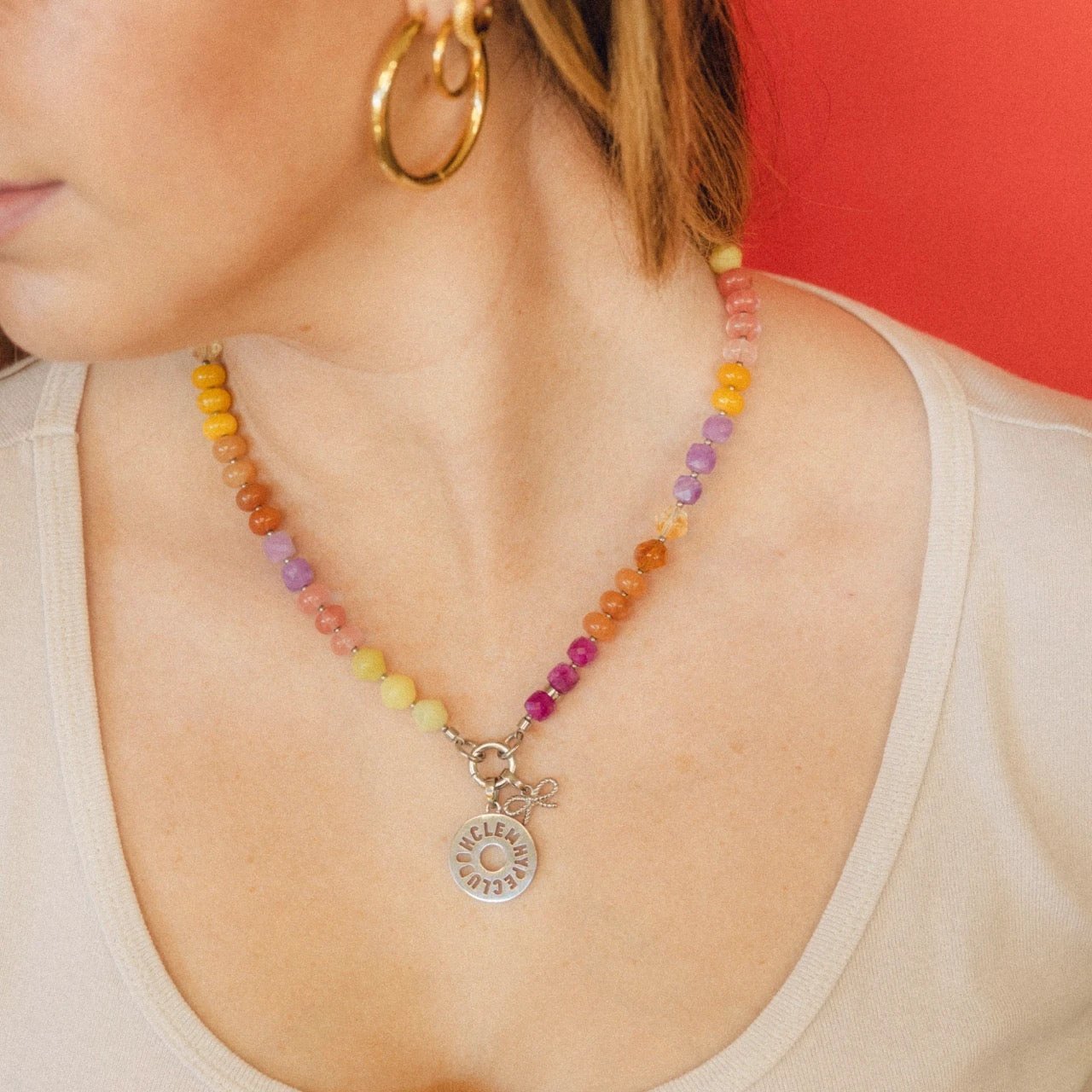 Hype Club Necklace Charm by Oh Clementine