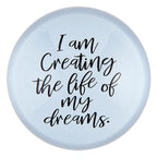 I Am Creating The Life Of My Dreams Glass Dome Paper Weight | Paper Document Holder by The Bullish Store