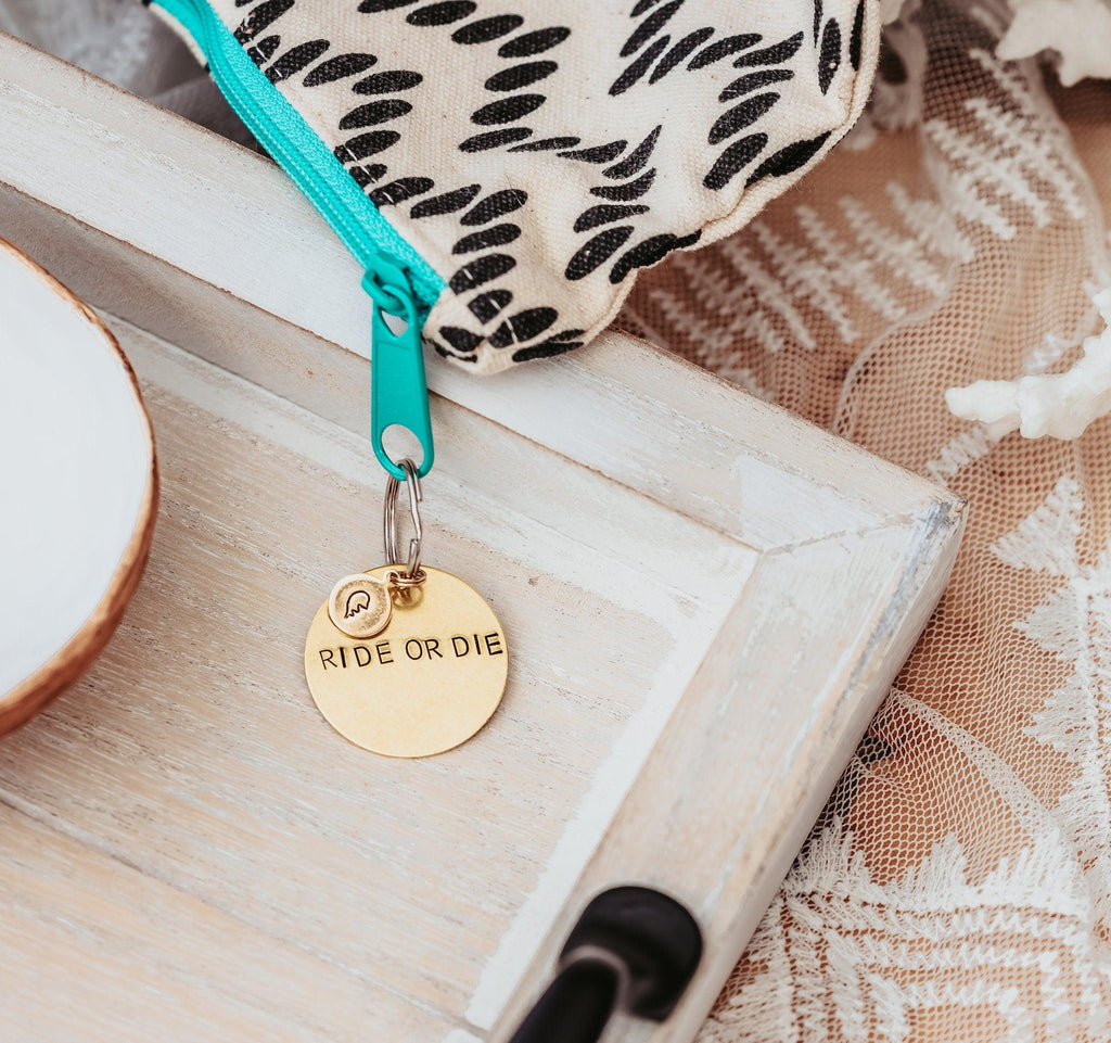 I Can Buy Myself Flowers Brass Keychain Keychains La Vie Bien I Can Buy Myself Flowers Brass Keychain