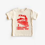 I Choo Choo Choose You toddler or youth tee shirt, Valentine's Day collection by Benny and Ray Apparel