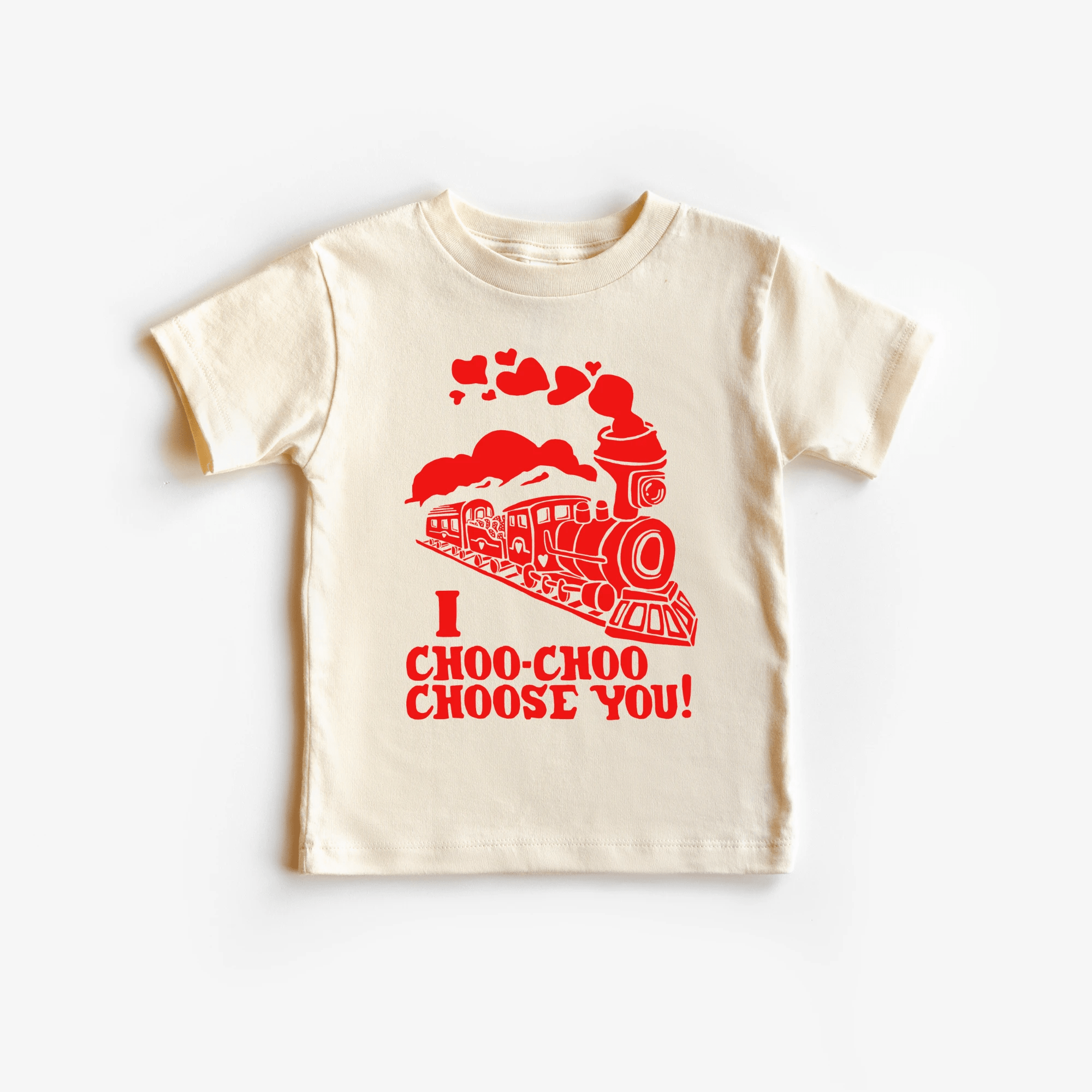 I Choo Choo Choose You toddler or youth tee shirt, Valentine's Day collection by Benny and Ray Apparel