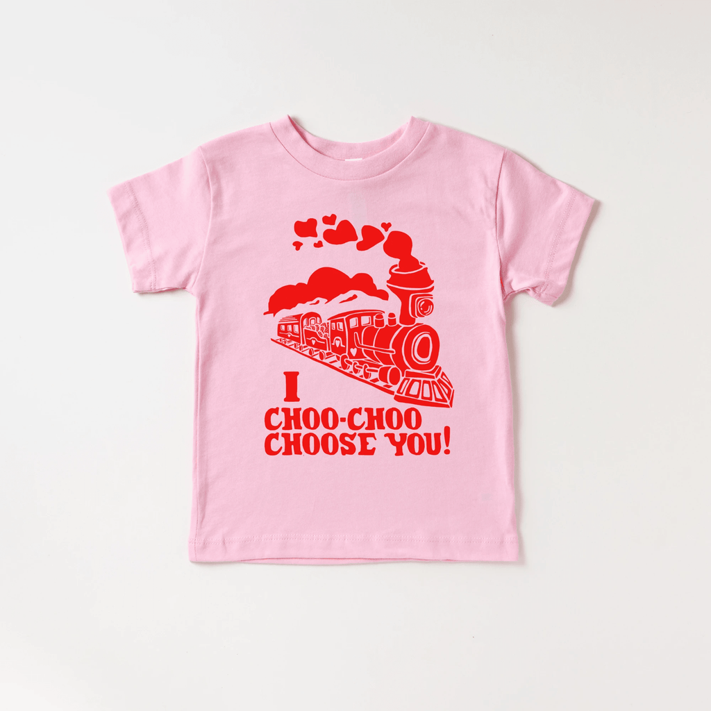 I Choo Choo Choose You toddler or youth tee shirt, Valentine's Day collection by Benny and Ray Apparel