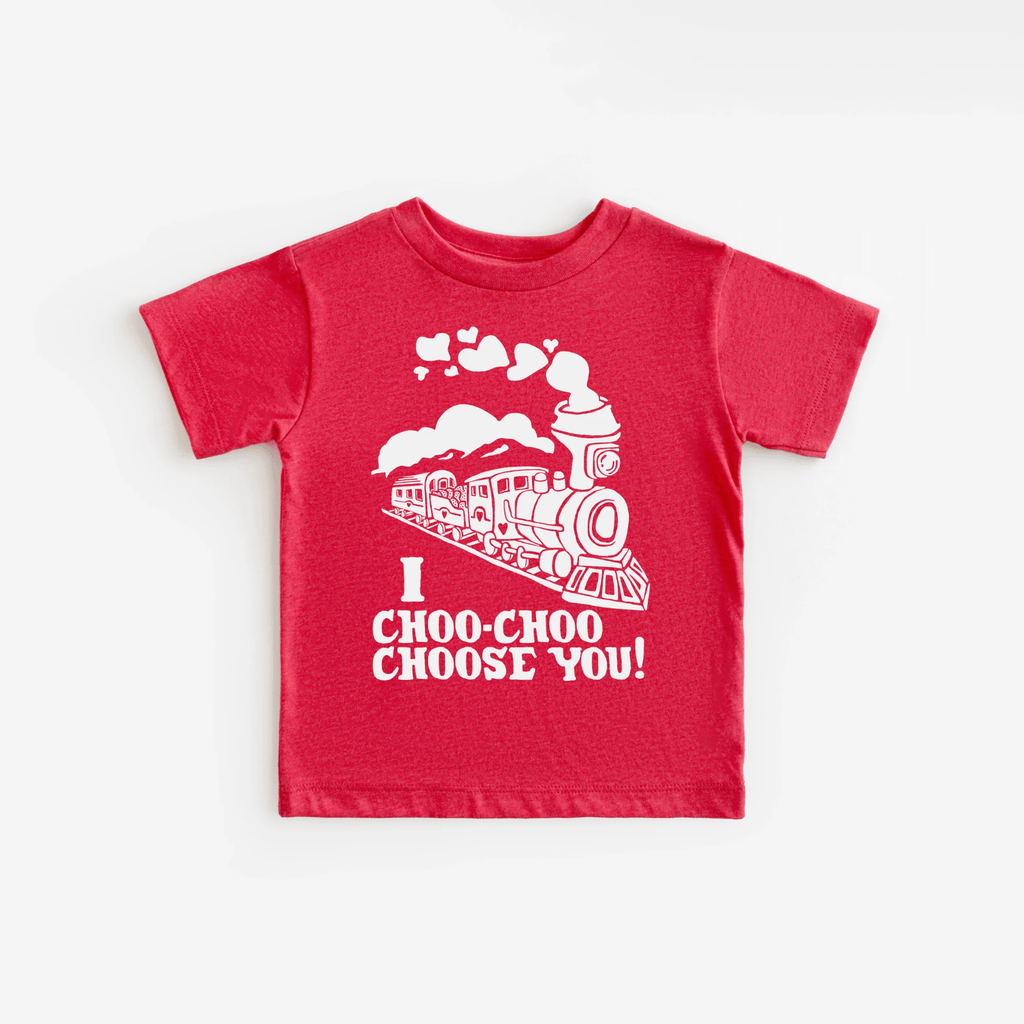 I Choo Choo Choose You toddler or youth tee shirt, Valentine's Day collection by Benny and Ray Apparel