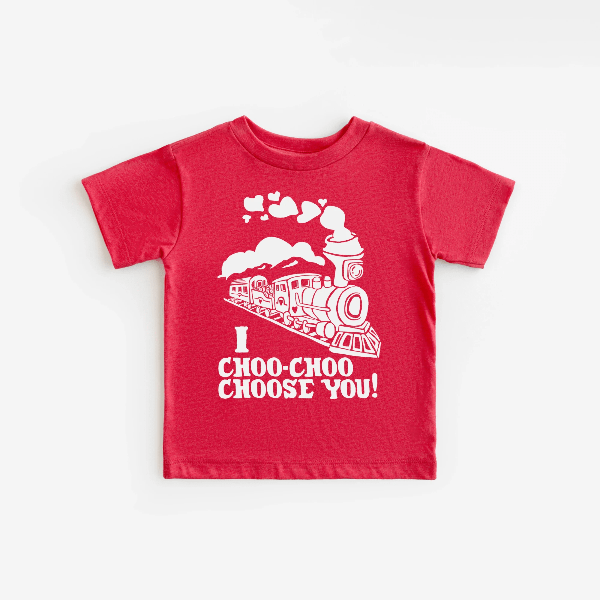 I Choo Choo Choose You toddler or youth tee shirt, Valentine's Day collection by Benny and Ray Apparel