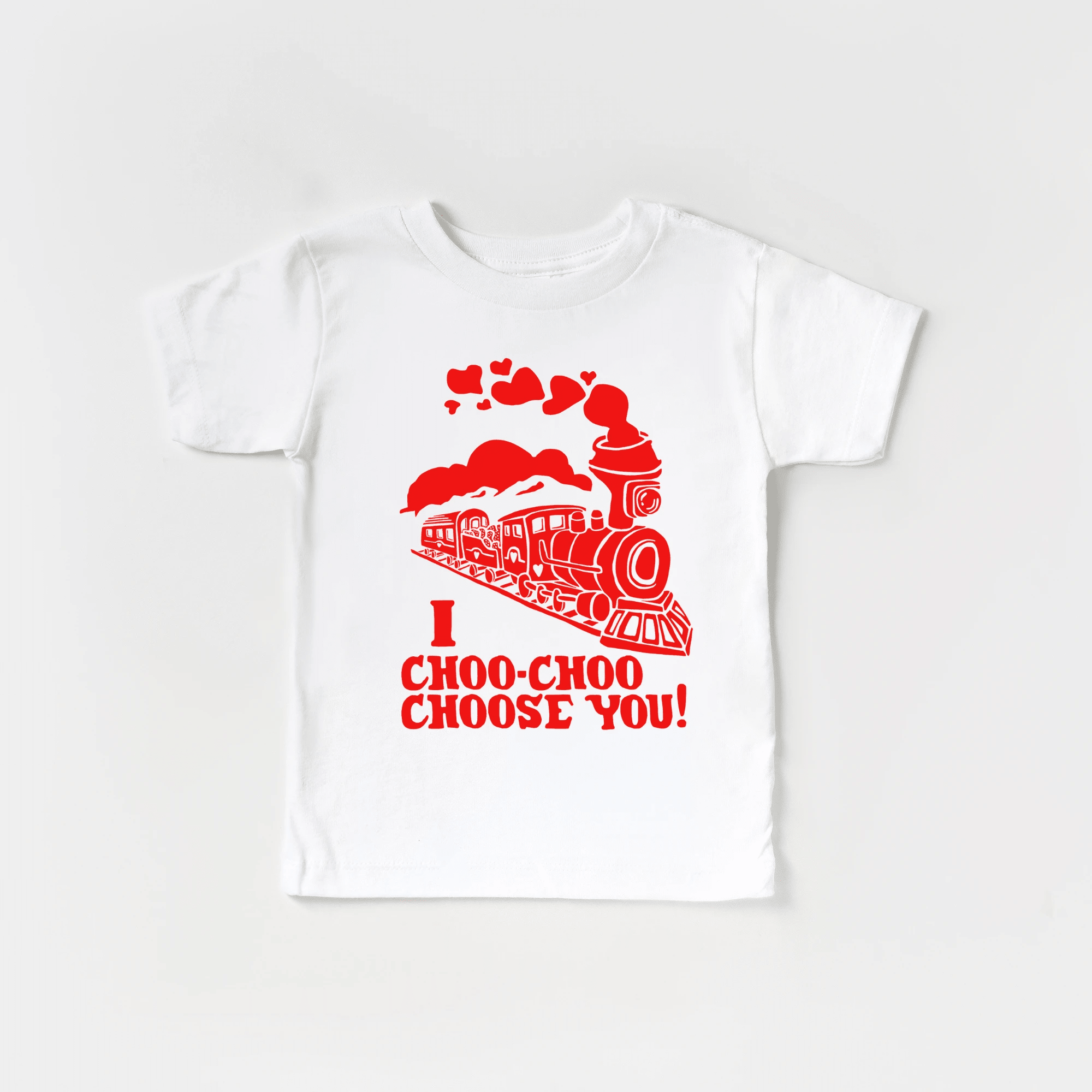 I Choo Choo Choose You toddler or youth tee shirt, Valentine's Day collection by Benny and Ray Apparel