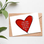 I Don't Know What to Say Here For You Support Card by Five Dot Post