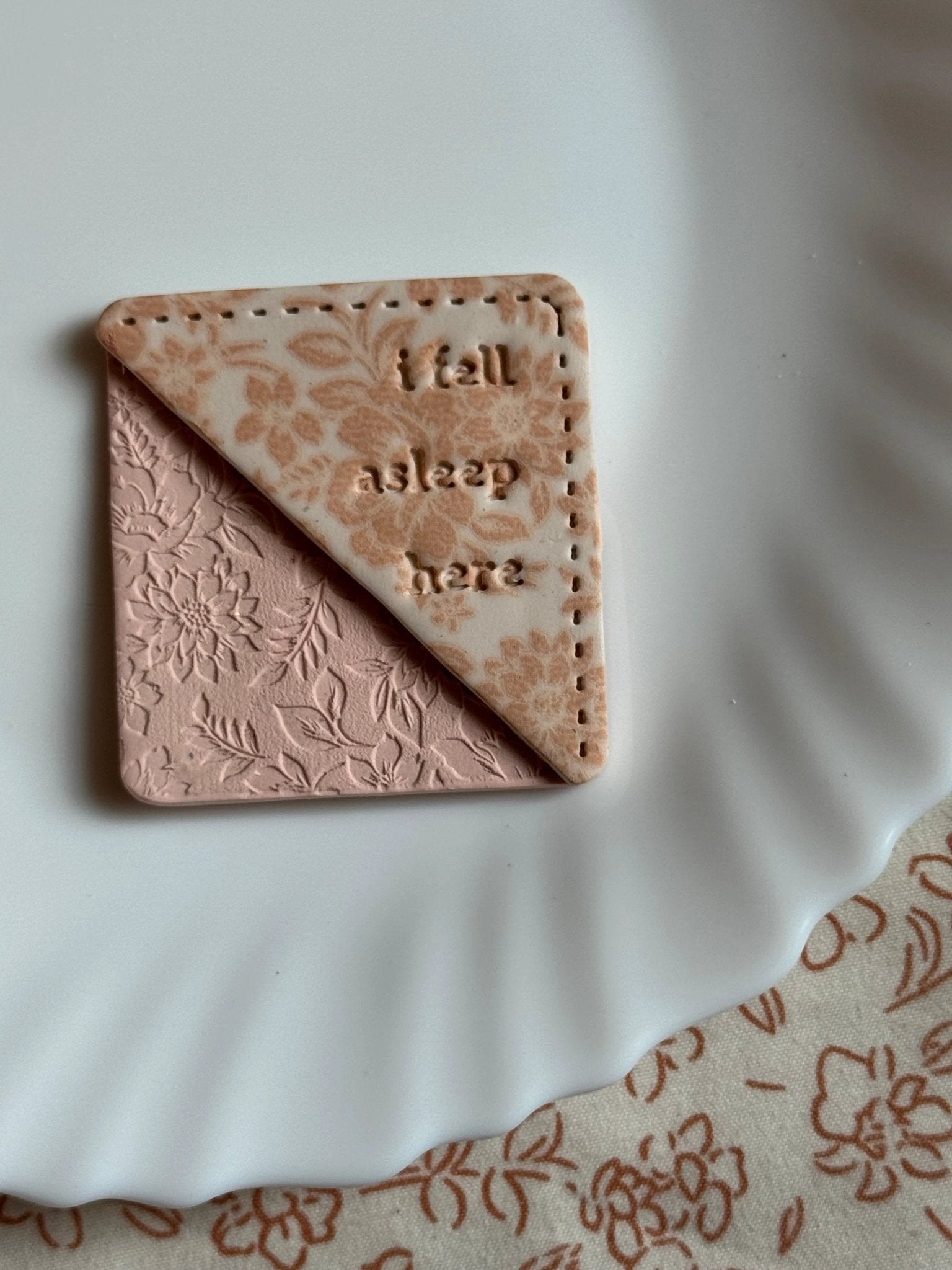 I Fell Asleep Here Bookmark, Pink by Shop Something Earthy