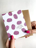 I Hear Your Brain Is Being a Pain Card – Funny Brain Cancer Get Well Card, Supportive Encouragement Card by Five Dot Post