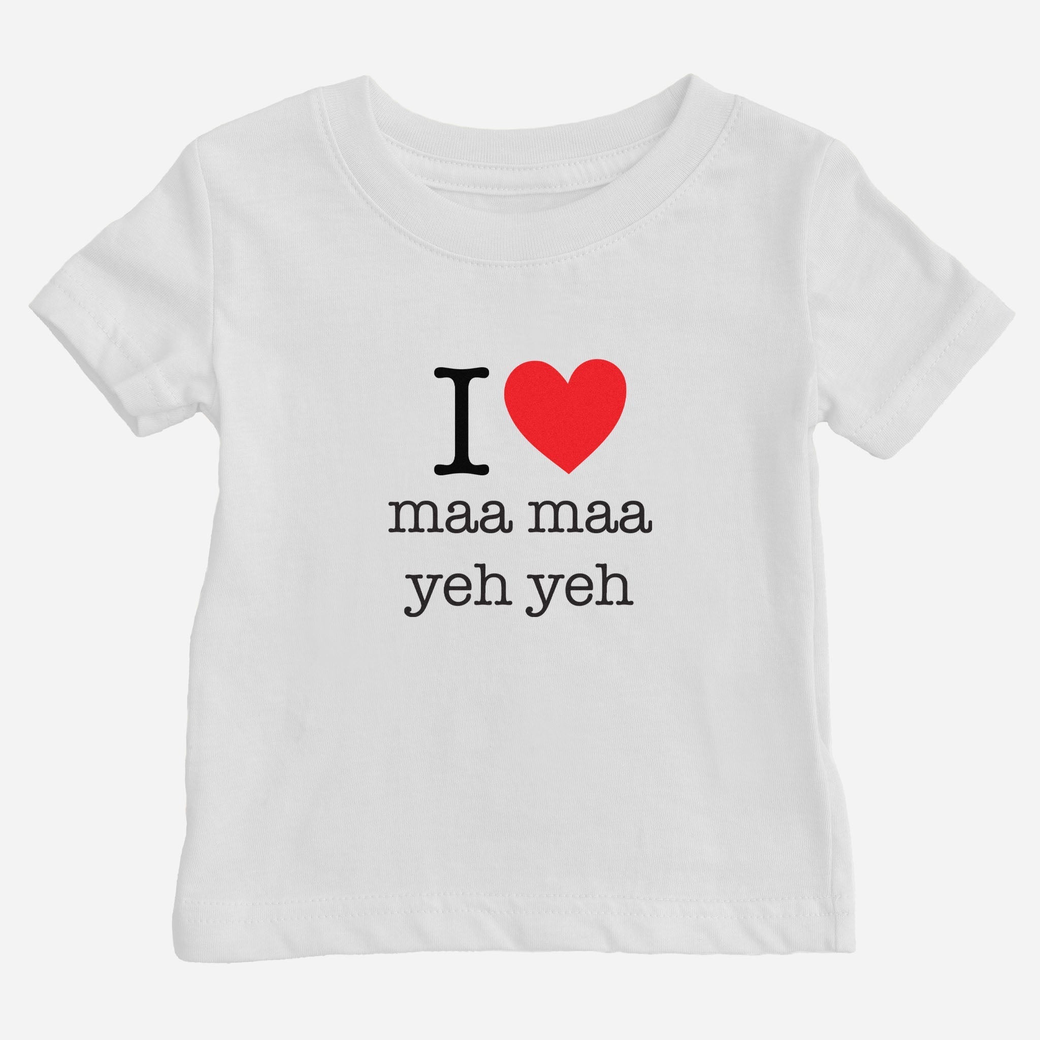 I Heart Grandma & Grandpa Cantonese Baby T-Shirt (Paternal) tshirts La Vie Bien I Heart Grandma & Grandpa Cantonese Baby T-Shirt (Paternal)