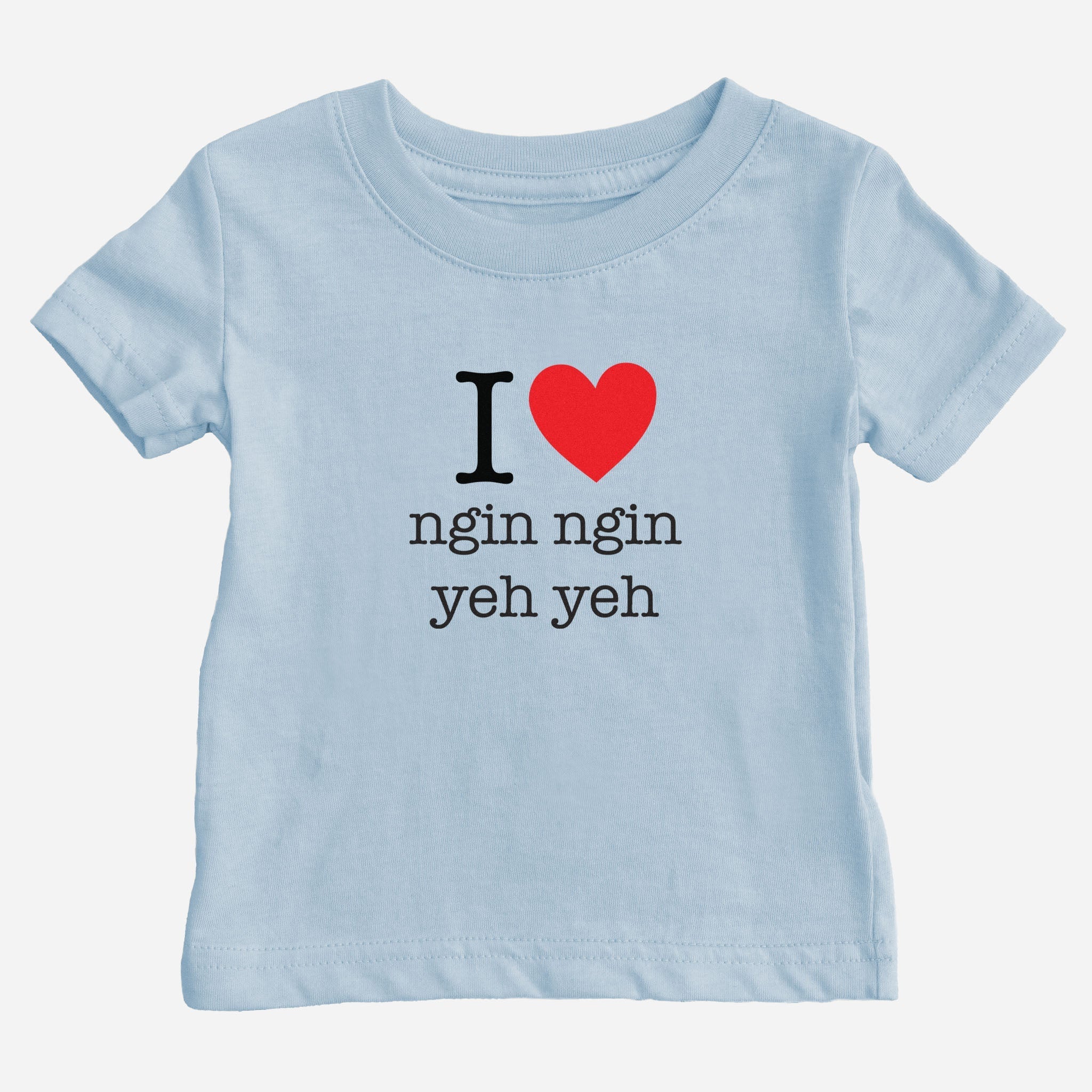 I Heart Grandma & Grandpa Taishanese Baby T-Shirt (Paternal) tshirts La Vie Bien I Heart Grandma & Grandpa Taishanese Baby T-Shirt (Paternal)
