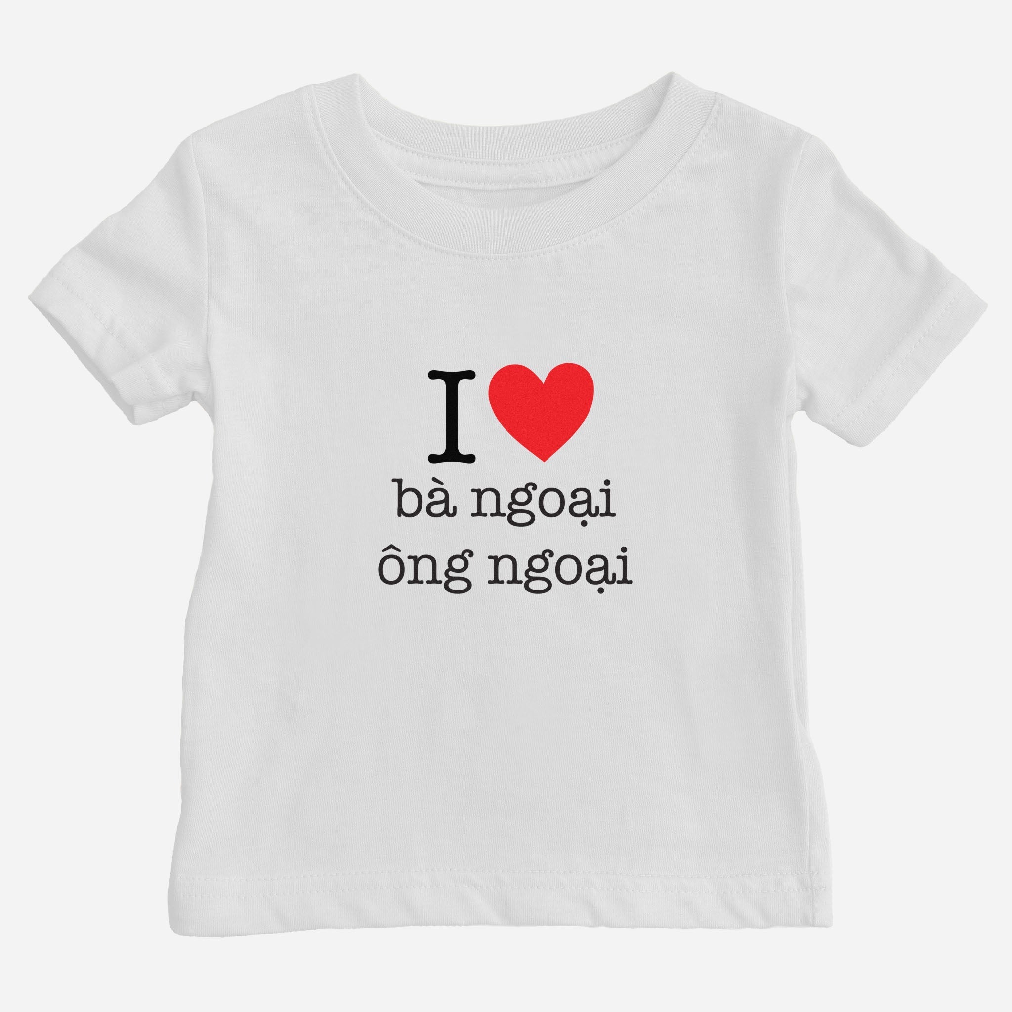 I Heart Grandma & Grandpa Vietnamese Baby T-Shirt (Maternal) tshirts La Vie Bien I Heart Grandma & Grandpa Vietnamese Baby T-Shirt (Maternal)