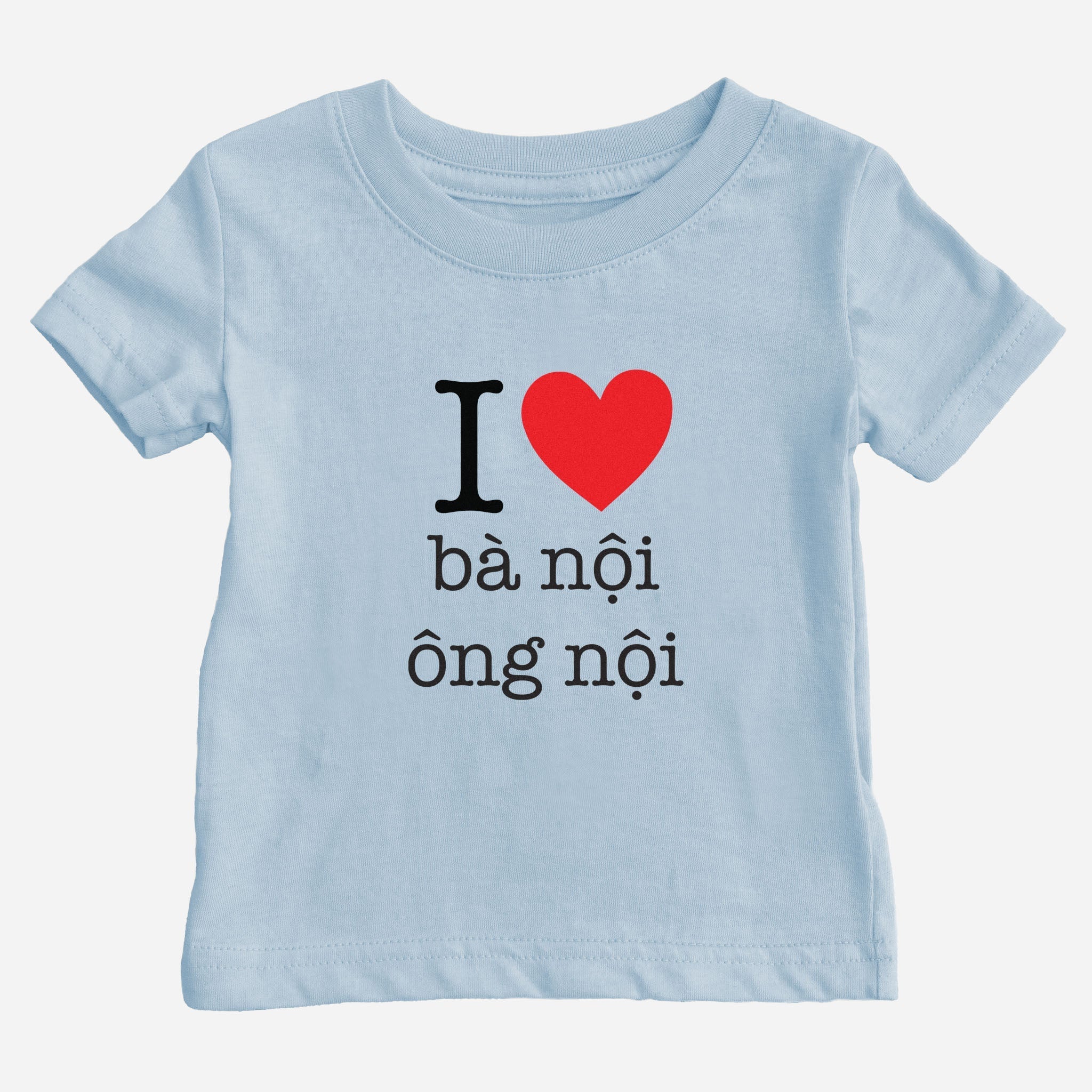 I Heart Grandma & Grandpa Vietnamese Baby T-Shirt (Paternal) tshirts La Vie Bien I Heart Grandma & Grandpa Vietnamese Baby T-Shirt (Paternal)