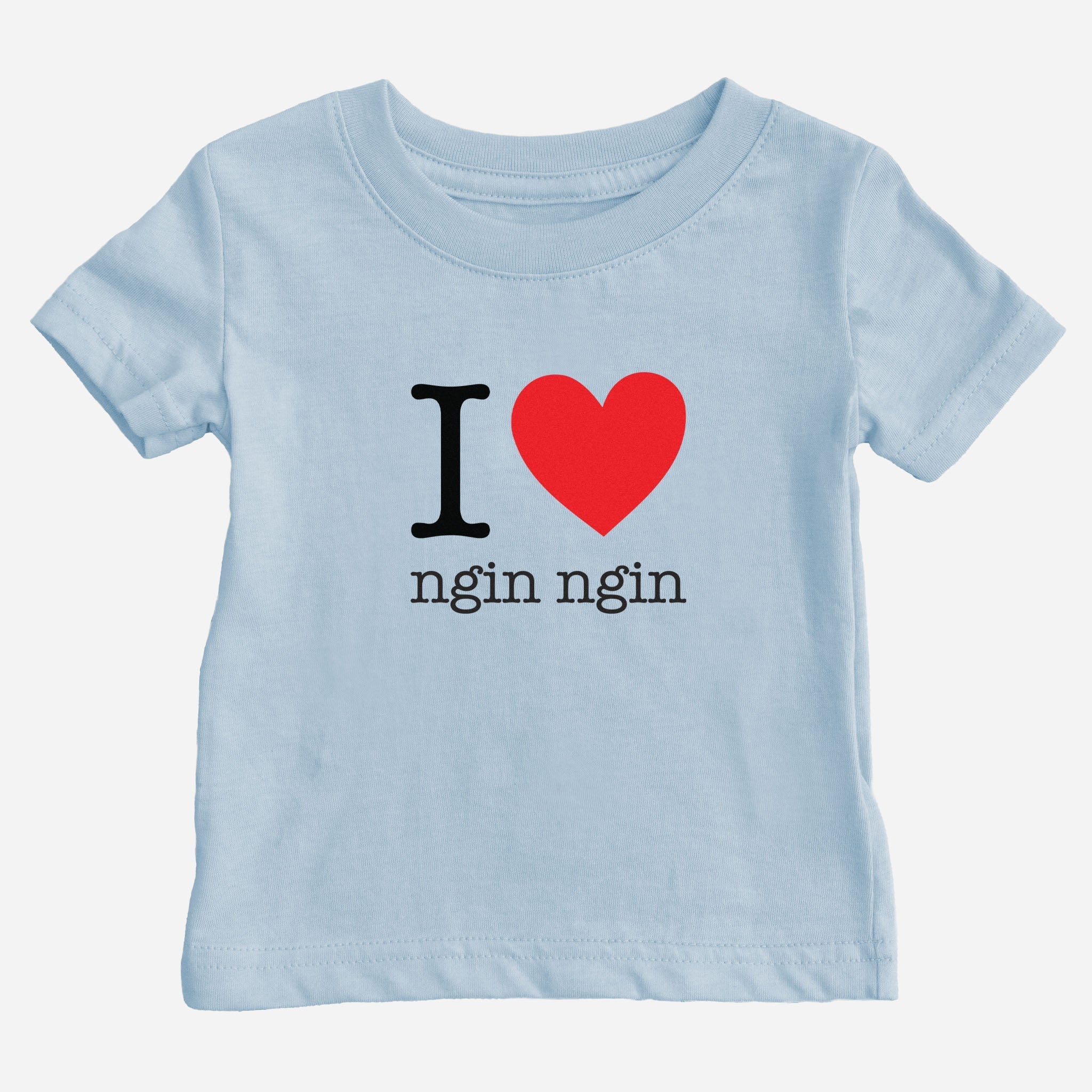 I Heart Grandma Taishanese Baby T-Shirt (Paternal) tshirts La Vie Bien I Heart Grandma Taishanese Baby T-Shirt (Paternal)