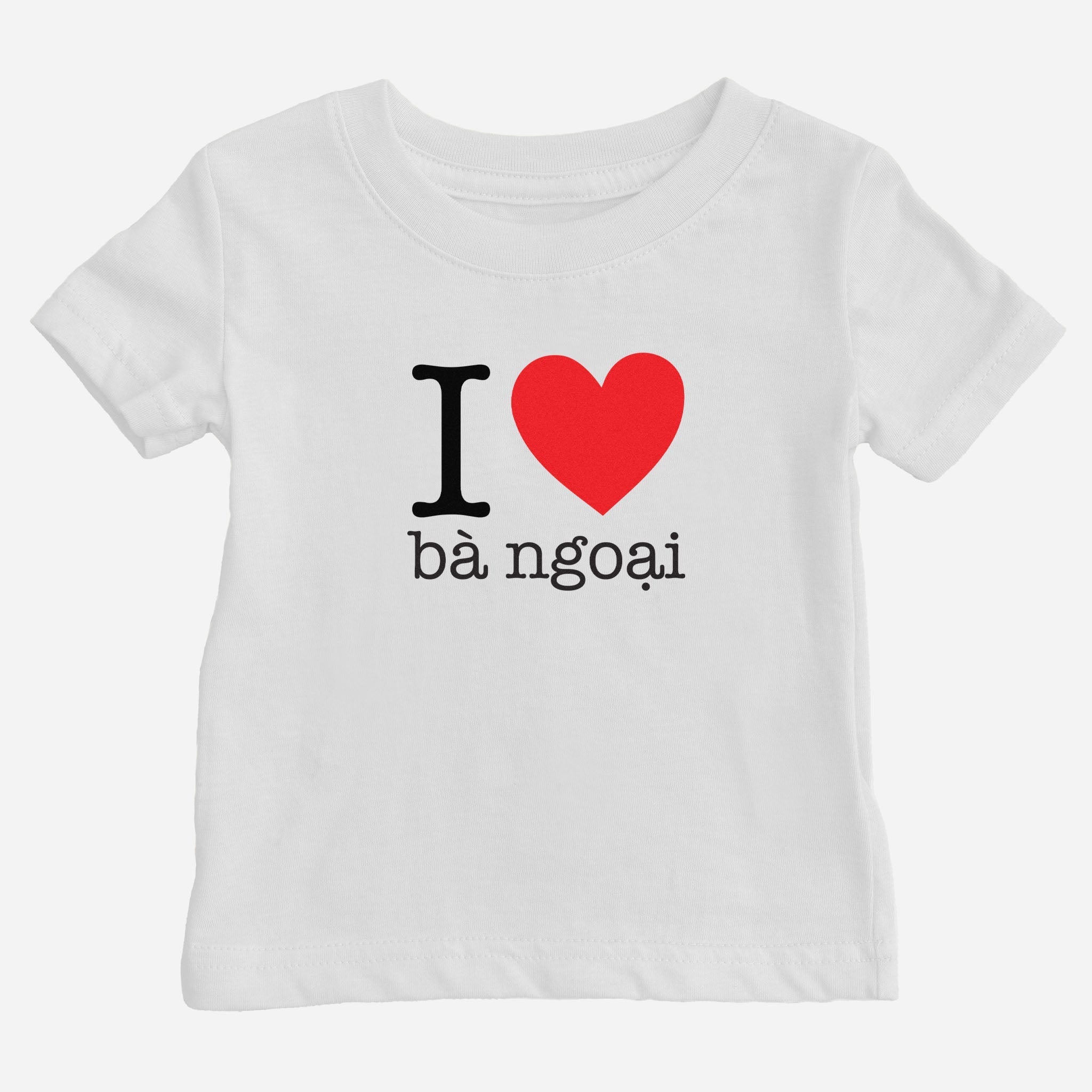 I Heart Grandma Vietnamese Baby T-Shirt (Maternal) tshirts La Vie Bien I Heart Grandma Vietnamese Baby T-Shirt (Maternal)