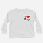 I Heart Grandma Vietnamese Paternal Long Sleeve Shirt (Toddler) long sleeves La Vie Bien I Heart Grandma Vietnamese Paternal Long Sleeve Shirt (Toddler)