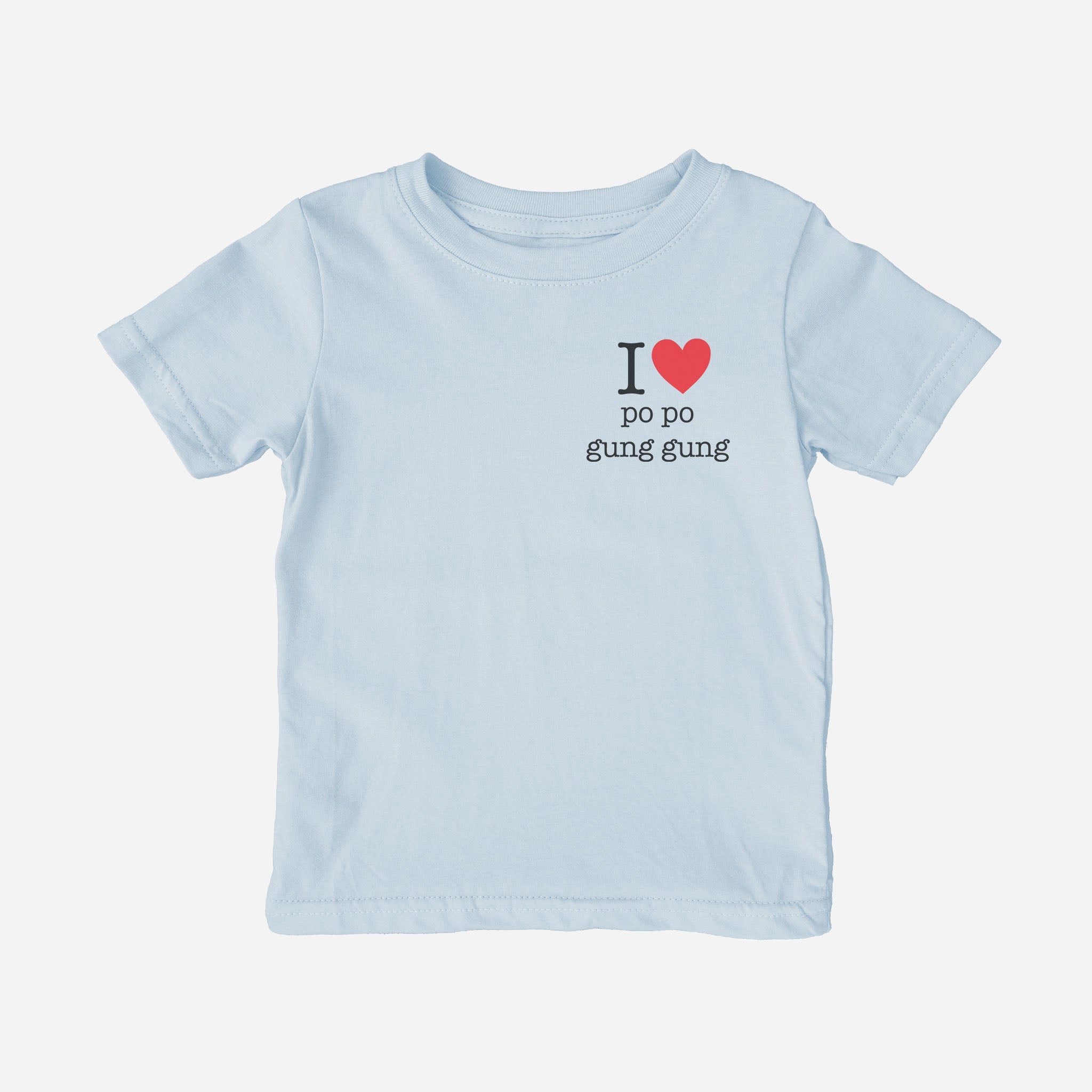 I Love Grandma Grandpa Cantonese Toddler Shirt (Maternal) tshirts La Vie Bien I Love Grandma Grandpa Cantonese Toddler Shirt (Maternal)