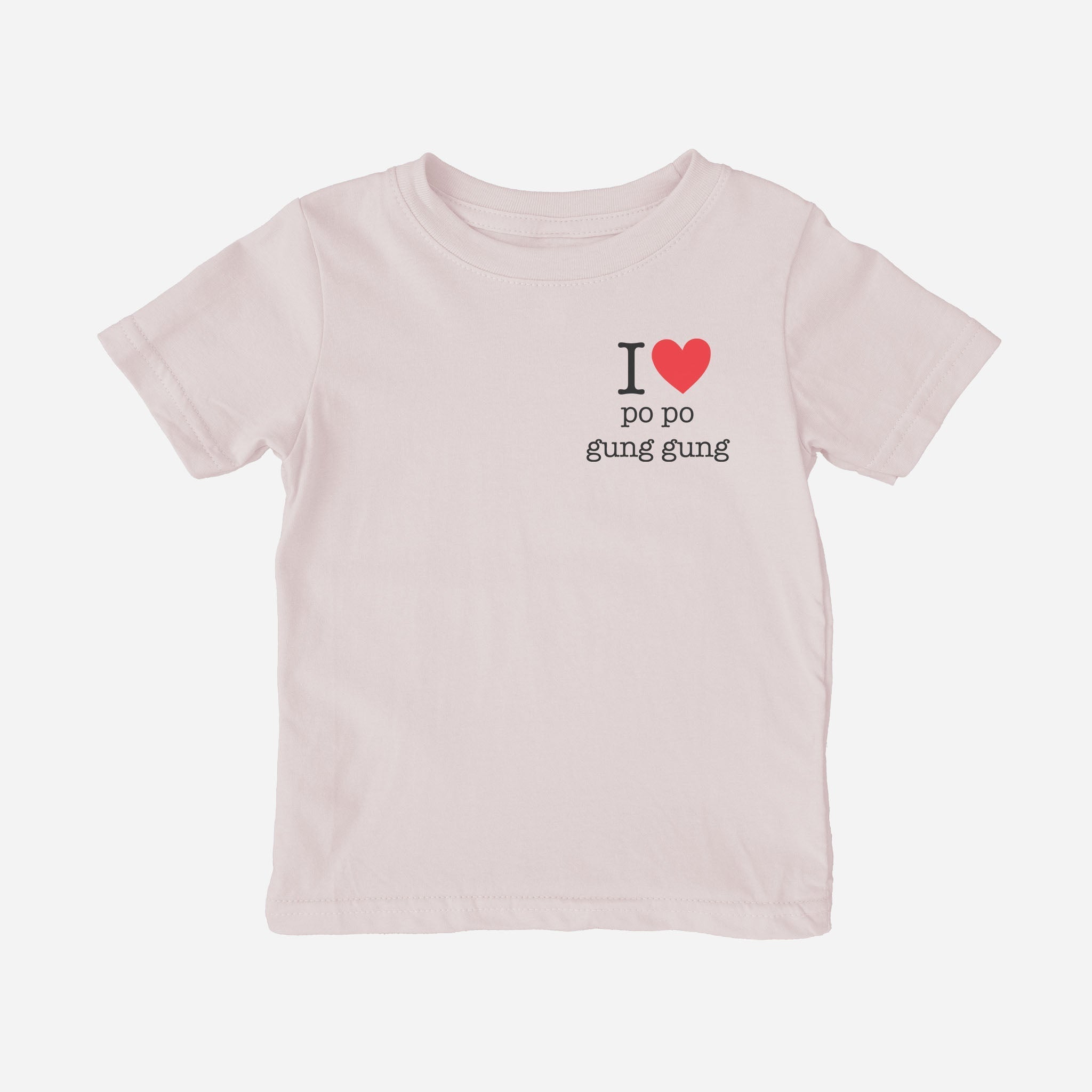 I Love Grandma Grandpa Cantonese Toddler Shirt (Maternal) tshirts La Vie Bien I Love Grandma Grandpa Cantonese Toddler Shirt (Maternal)