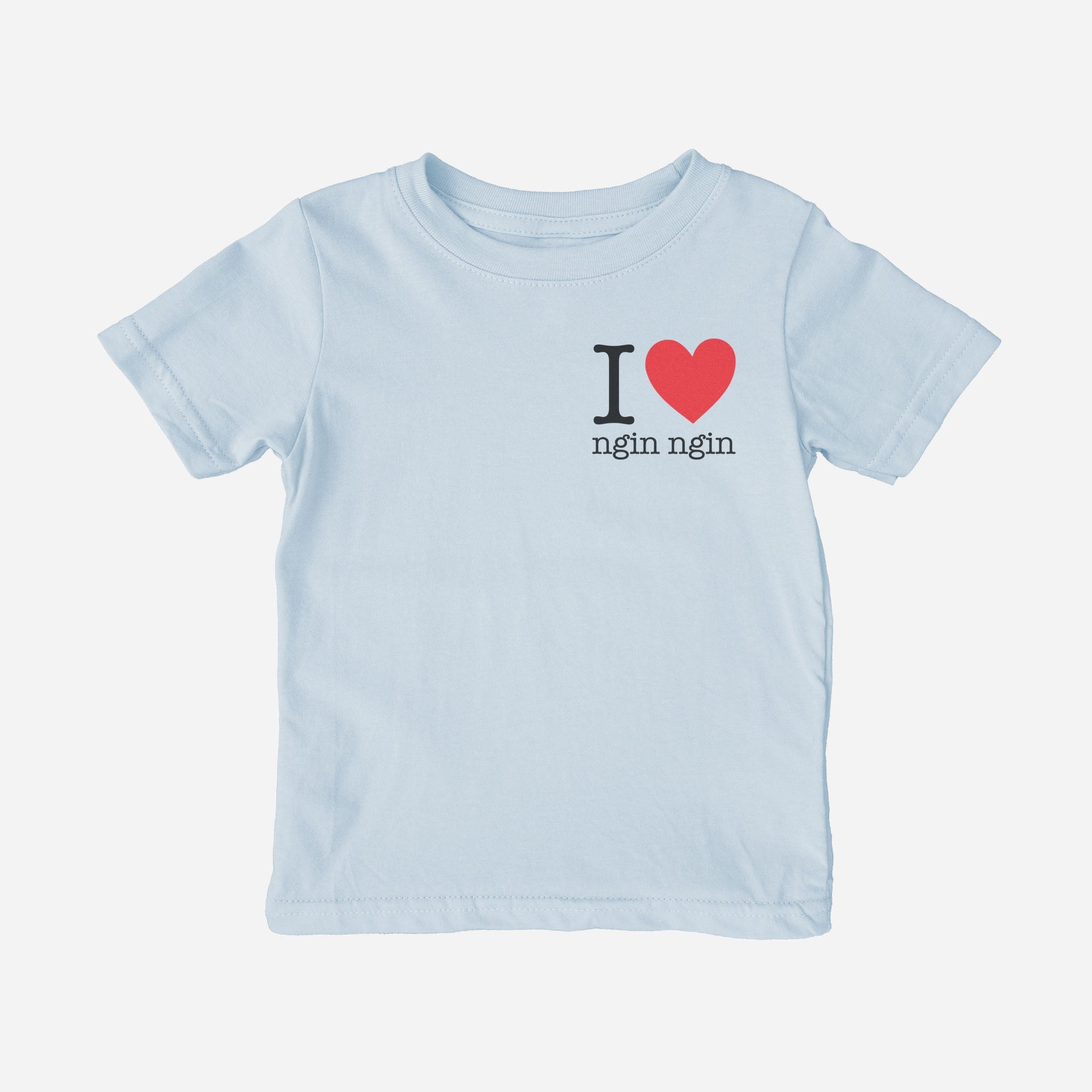 I Love Grandma / Ngin Ngin Taishanese Toddler Shirt (Paternal) tshirts La Vie Bien I Love Grandma / Ngin Ngin Taishanese Toddler Shirt (Paternal)
