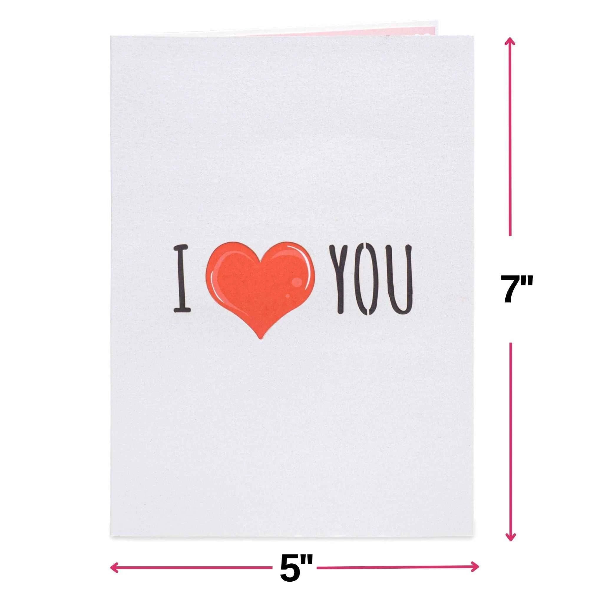 I Love U Bear Pop Up Card - 5" x 7" by Paper Love