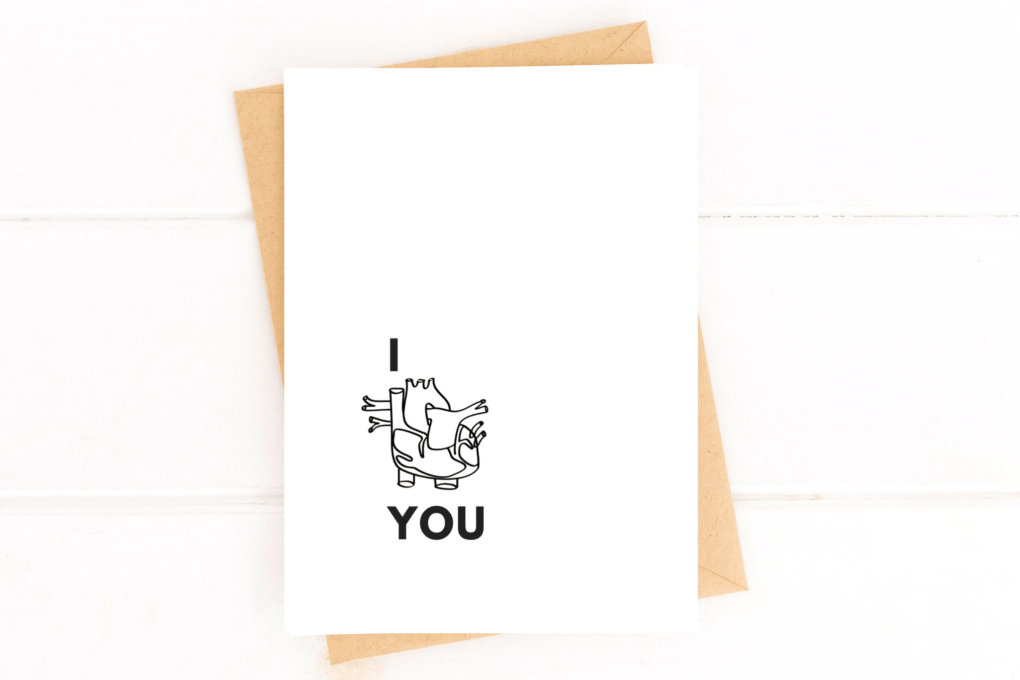 I Love You (Anatomical Heart) - Valentine's Day, Love by Five Dot Post