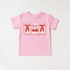 I love you Cherry Much Stamps toddler and youth tee shirt, Valentine's Day collection by Benny and Ray Apparel