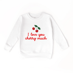 I love you Cherry Much toddler and youth Sweater, Valentine's Day collection by Benny and Ray Apparel
