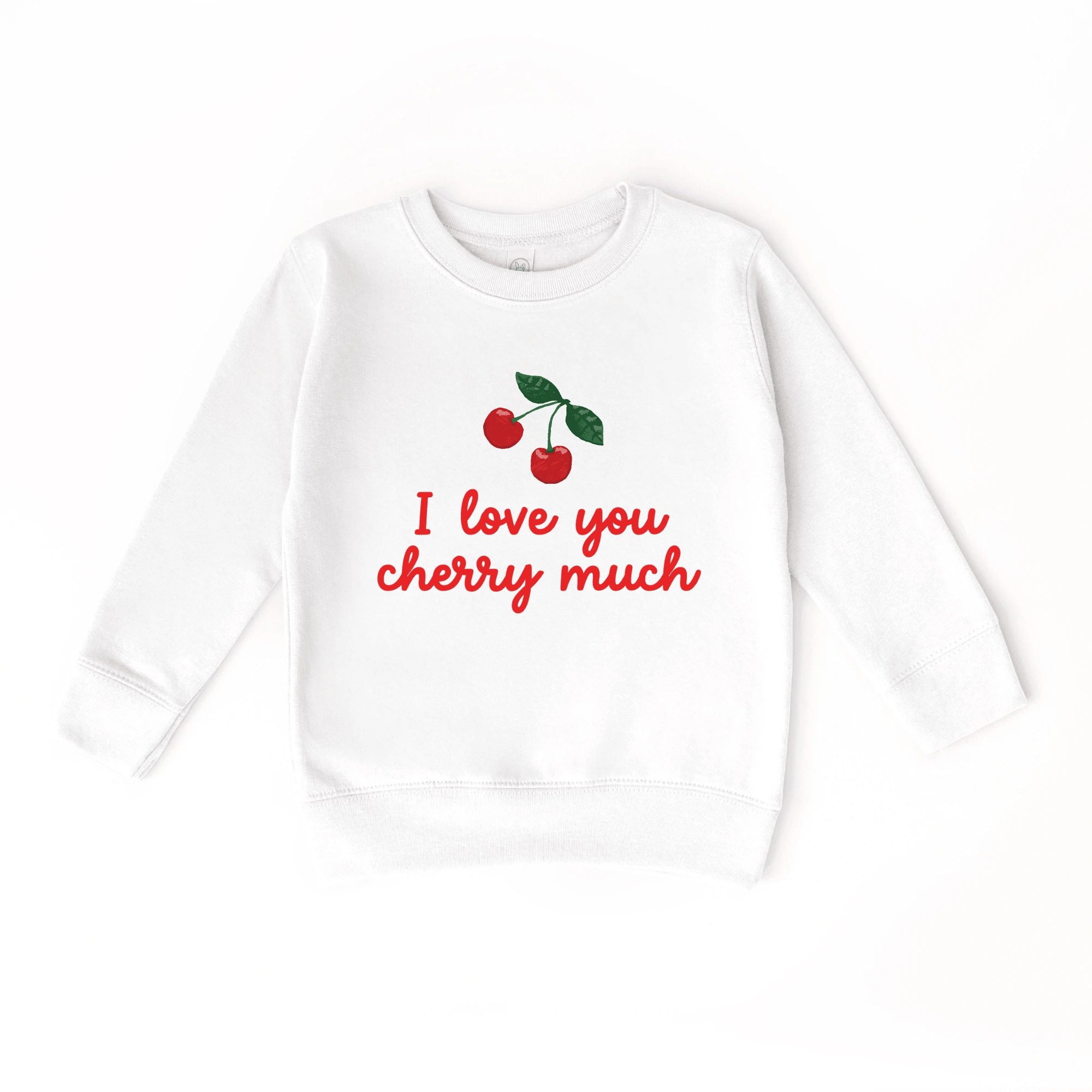 I love you Cherry Much toddler and youth Sweater, Valentine's Day collection by Benny and Ray Apparel